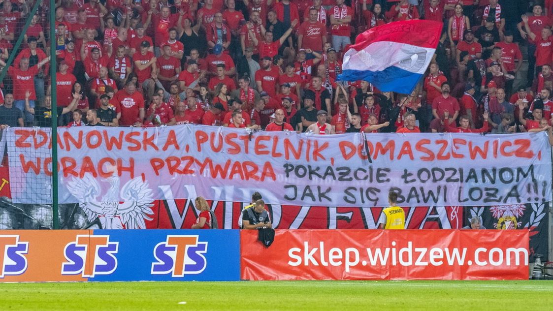 Zdjęcie okładkowe artykułu: WP SportoweFakty / Paweł Piotrowski / Transparent na meczu Widzew - Legia