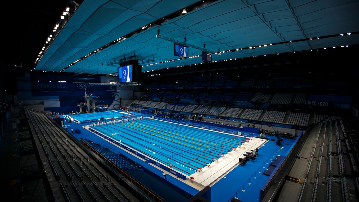 Zdjęcie okładkowe artykułu: PAP/EPA / Patrick B. Kraemer  / Na zdjęciu: pływalnia olimpijska w Tokio