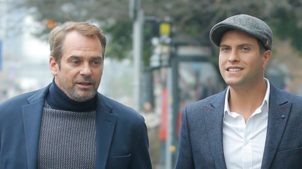 Paweł Deląg z najstarszym synem