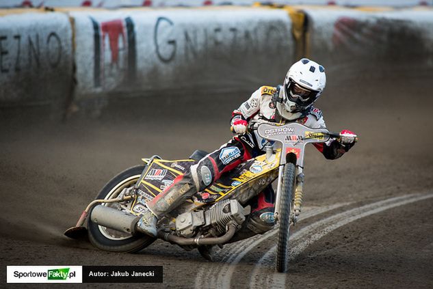 Oskar Ajtner-Gollob bardzo dobrze spisał się podczas meczu w Gnieźnie