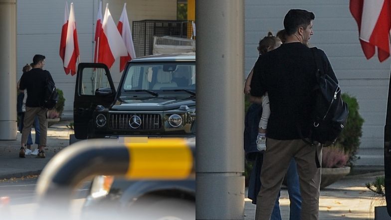 Robert Lewandowski z córkami, mamą i teściową