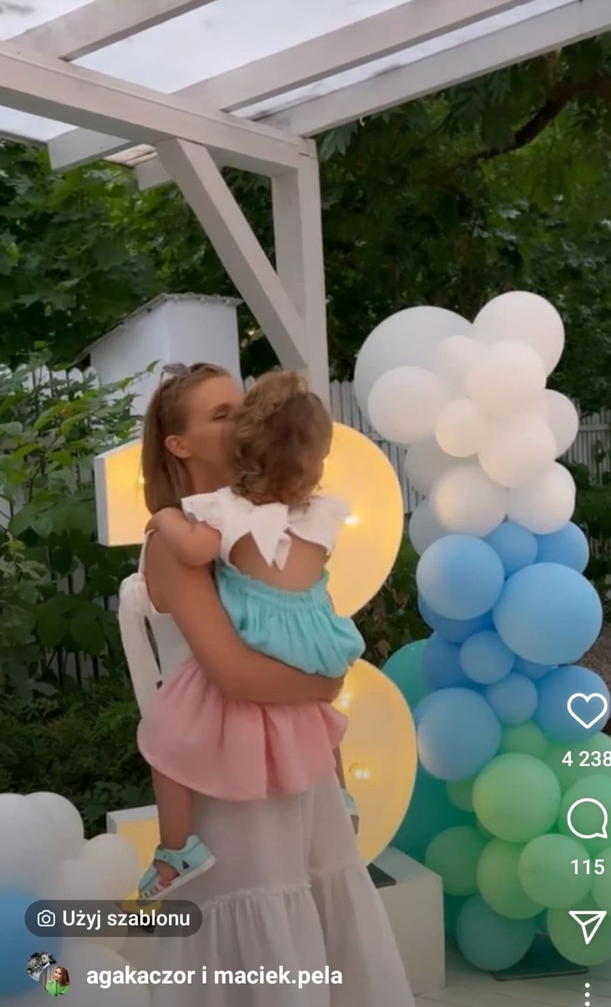 3. urodziny córki Agnieszki Kaczorowskiej