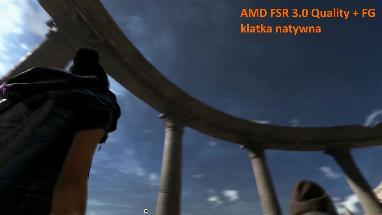 DLSS 3.0 Frame Generation - porównanie nr 4 - klatka nr 3
