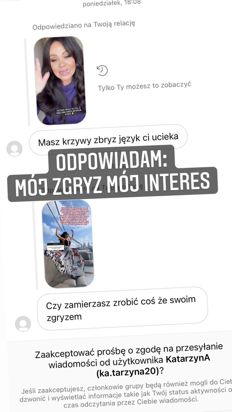 Sylwia Bomba odcina się internautom