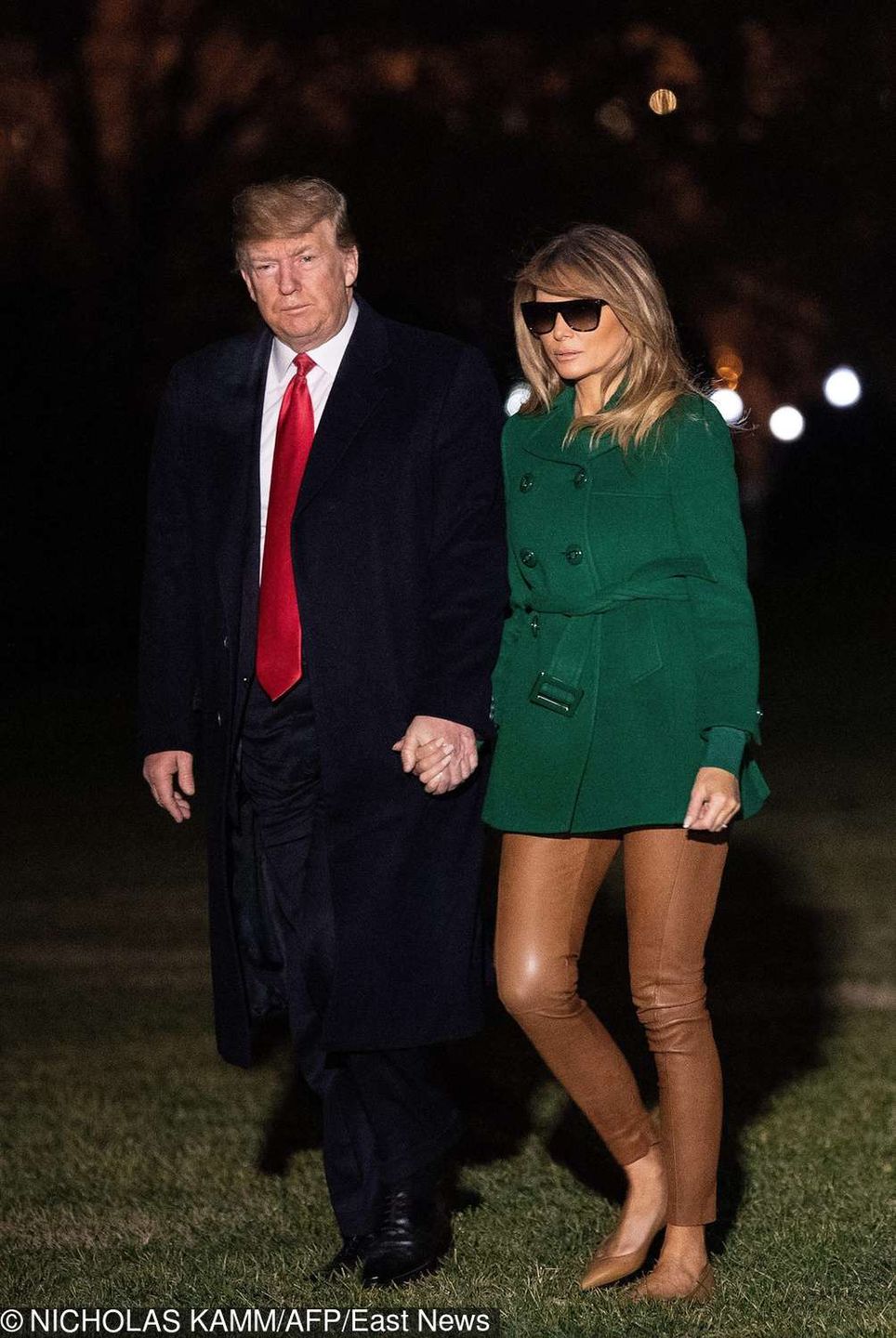 Melania Trump i Donald Trump wrócili z Iraku
