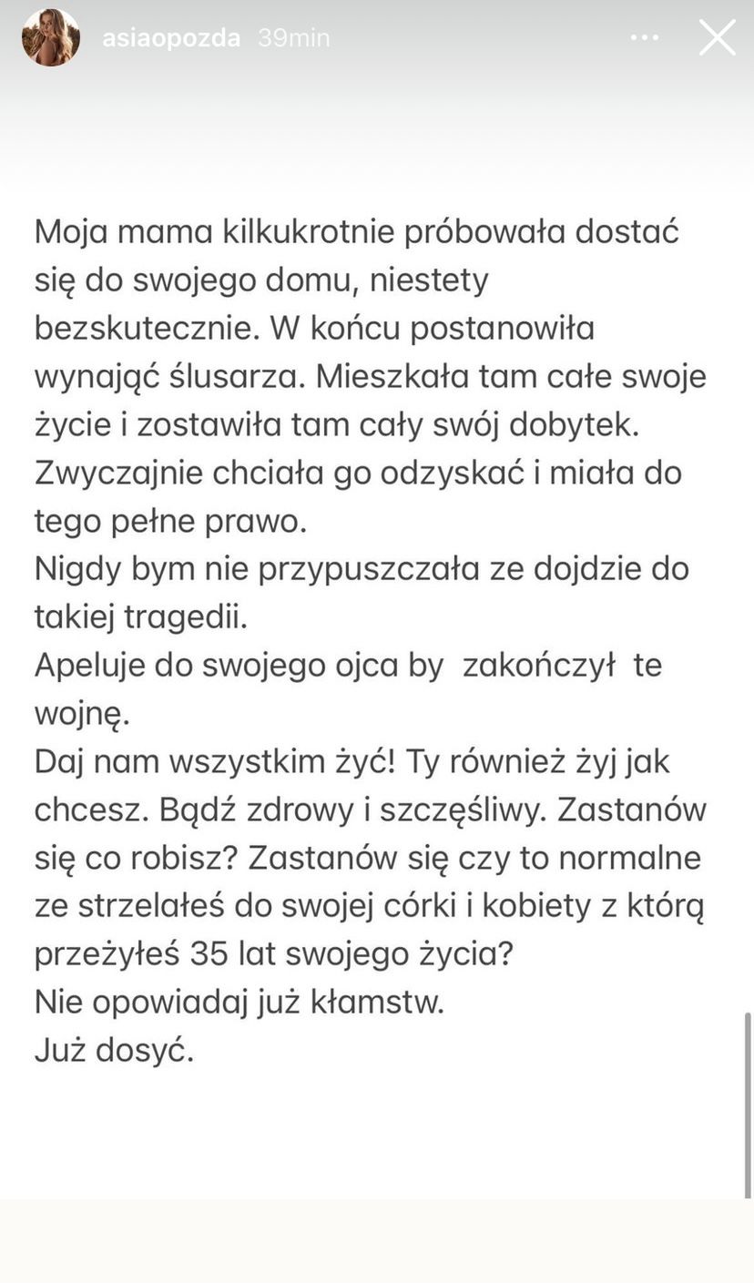 Joanna Opozda trafiła do szpitala - oświadczenie