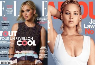 Jennifer Lawrence na okładkach "Glamour Magazine" i francuskiego "Elle"