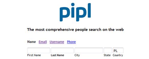 Pipl - wyszukiwarka ludzi