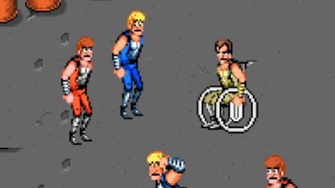 Double Dragon - skopać gościa na wózku! 1