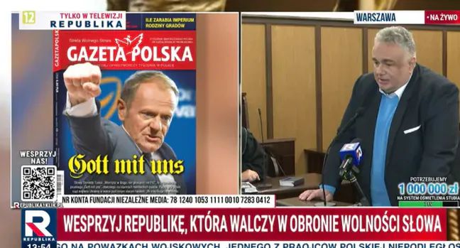 Tomasz Sakiewicz w sądzie