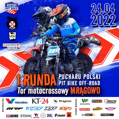 Start sezonu pit bike off-road już 24 kwietnia w Mrągowie