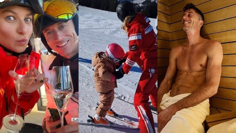 Ania, ubrana w kurtkę za 1,5 tysiąca złotych, ekscytuje się jeżdżącą na narach Klarą, a Robert odpręża się w saunie (FOTO)