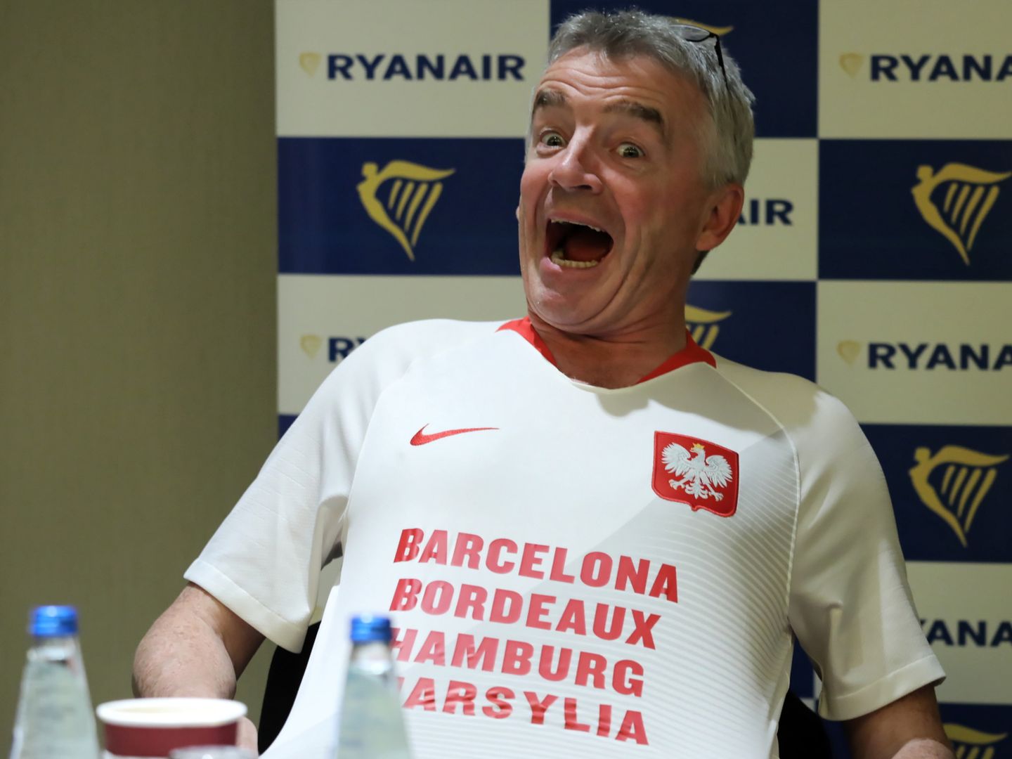 Michael O'Leary nie kryje zadowolenia z ekspansji swojej firmy w Polsce