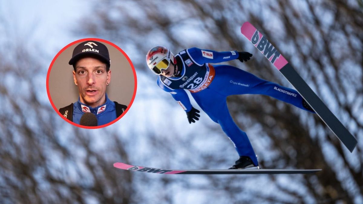 Getty Images / Daniel Kopatsch/ X/Polski Związek Narciarski / Na zdjęciu: Paweł Wąsek i Thomas Thurnbichler (w kółku)