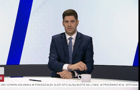Maciej Adamiak wrócił na antenę TVP Info