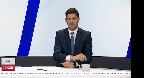 Maciej Adamiak wrócił na antenę TVP Info