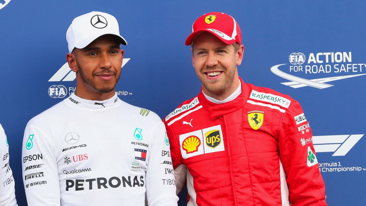 Zdjęcie okładkowe artykułu: Materiały prasowe / Mercedes / Na zdjęciu: Lewis Hamilton i Sebastian Vettel