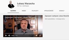 Łukasz Warzecha uruchomił system wsparcia jego kanału na YouTube. Od 9,99 do 59,99 zł miesięcznie