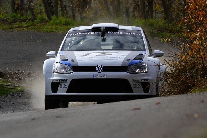 VW Polo WRC test