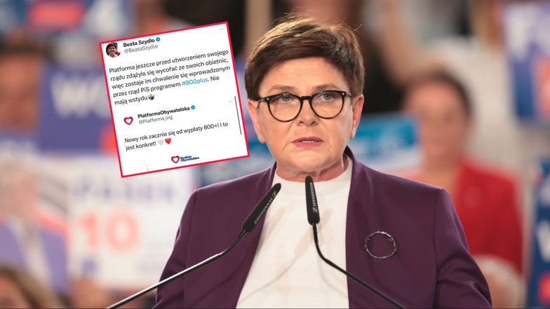 Beata Szydło odniosła się do wpisu PO. Internauci dodali do jej posta kontekst