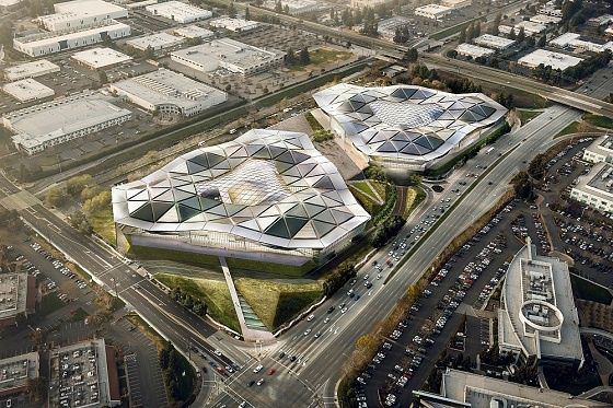 Nvidia nowa siedziba 20 lat San Tomas Office Park projekt