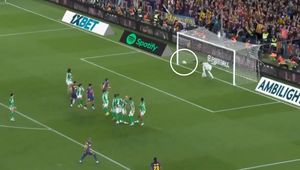 Przymierzył perfekcyjnie. Tak Barcelona objęła prowadzenie w ostatnim meczu "Lewego" na Camp Nou