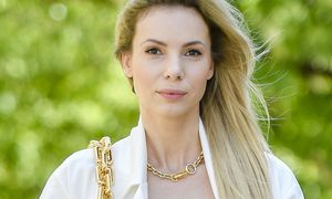 Janachowska zachwyca w czerni. Tył sukienki to hit