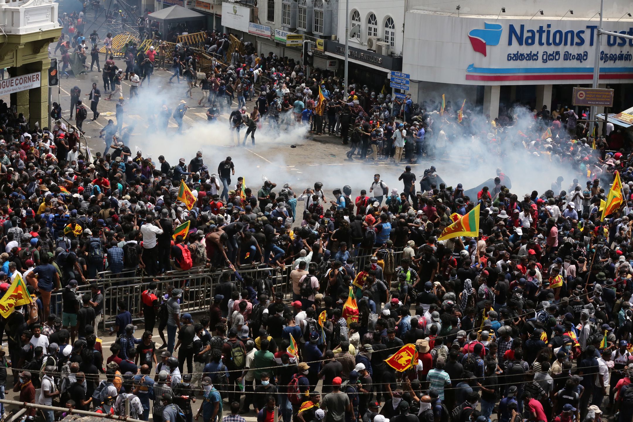 Protesty na ulicach Sri Lanki