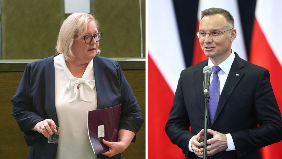 Małgorzata Manowska i Andrzej Duda