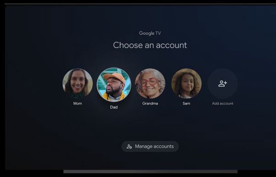 Nowa wersja Google TV wprowadza profile użytkowników