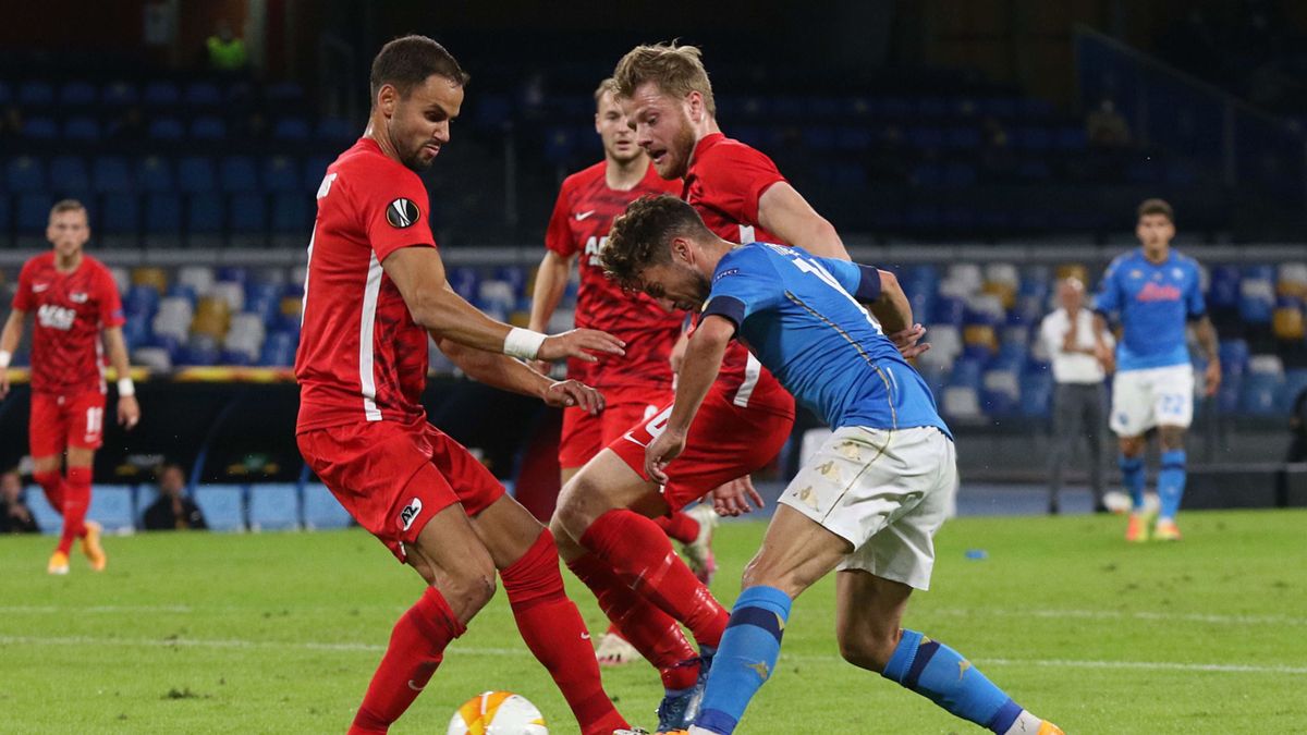 PAP/EPA / CESARE ABBATE / Na zdjęciu: Dries Mertens (z prawej)
