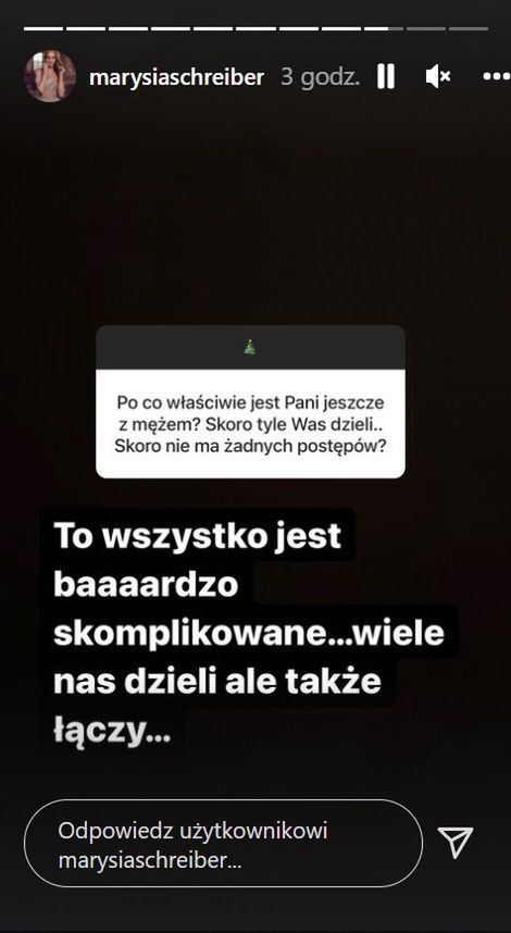 Marianna Schreiber odpowiedziała na niewygodne pytanie internautki