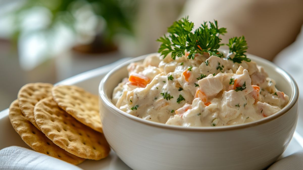 Sałatka senatorska z wędzonym kurczakiem