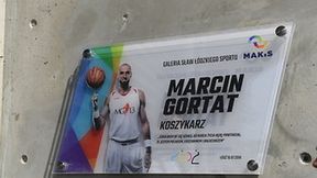 Marcin Gortat odsłonił tablicę w Łodzi. Koszykarz NBA wszedł do Galerii Sław w Atlas Arenie (galeria)