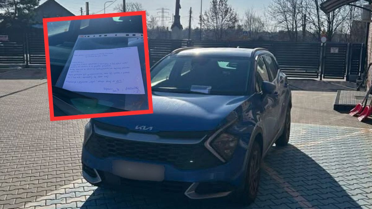 Żartobliwy "mandat" na parkingu fundacji