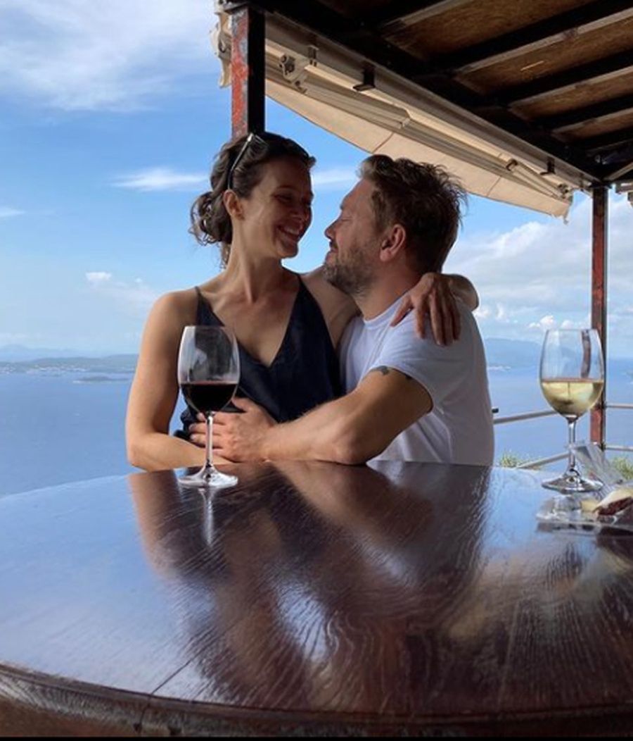 Hanna Konarowska z mężem 