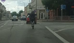 Jechał na jednym kole. Policja nie miała litości