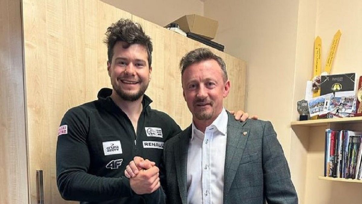 Oskar Kwiatkowski odwiedził Adama Małysza