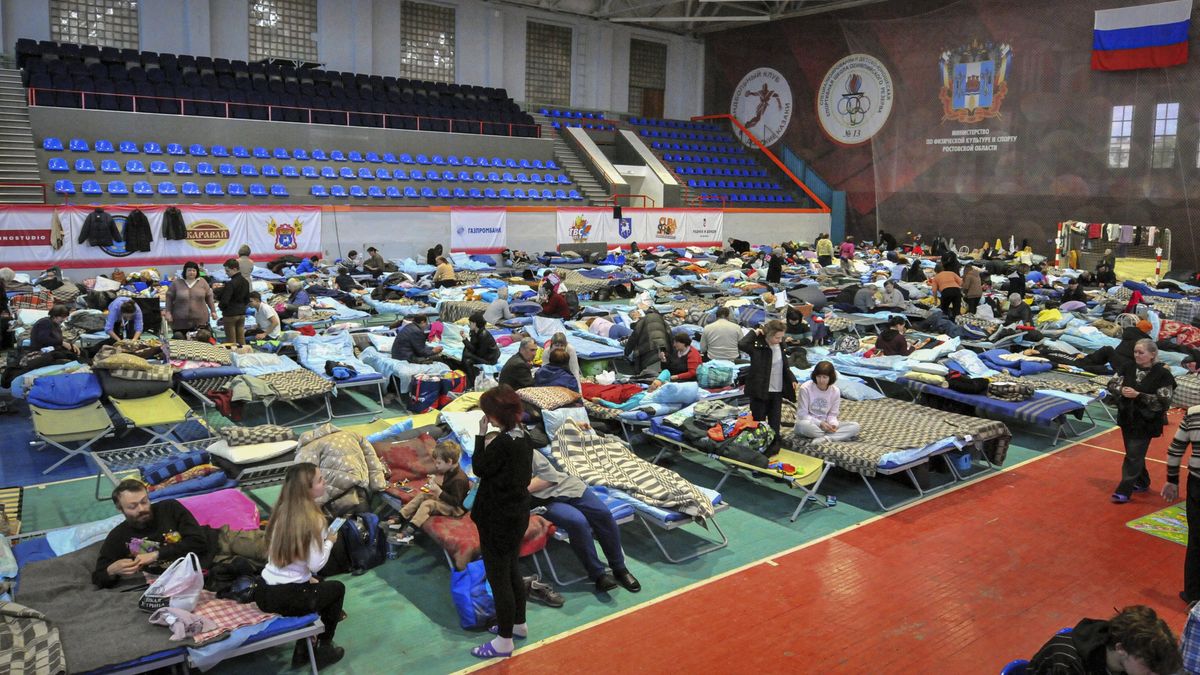 Uchodźcy z Mariupola przebywający w jednym z ośrodków w obwodzie rostowskim.