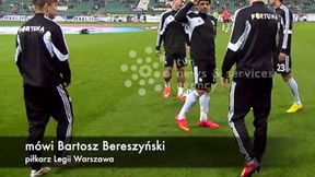 Bartosz Bereszyński przed Legia - Metalist: Pewność siebie z nas bije, dziś wygrana, latem mistrzostwo