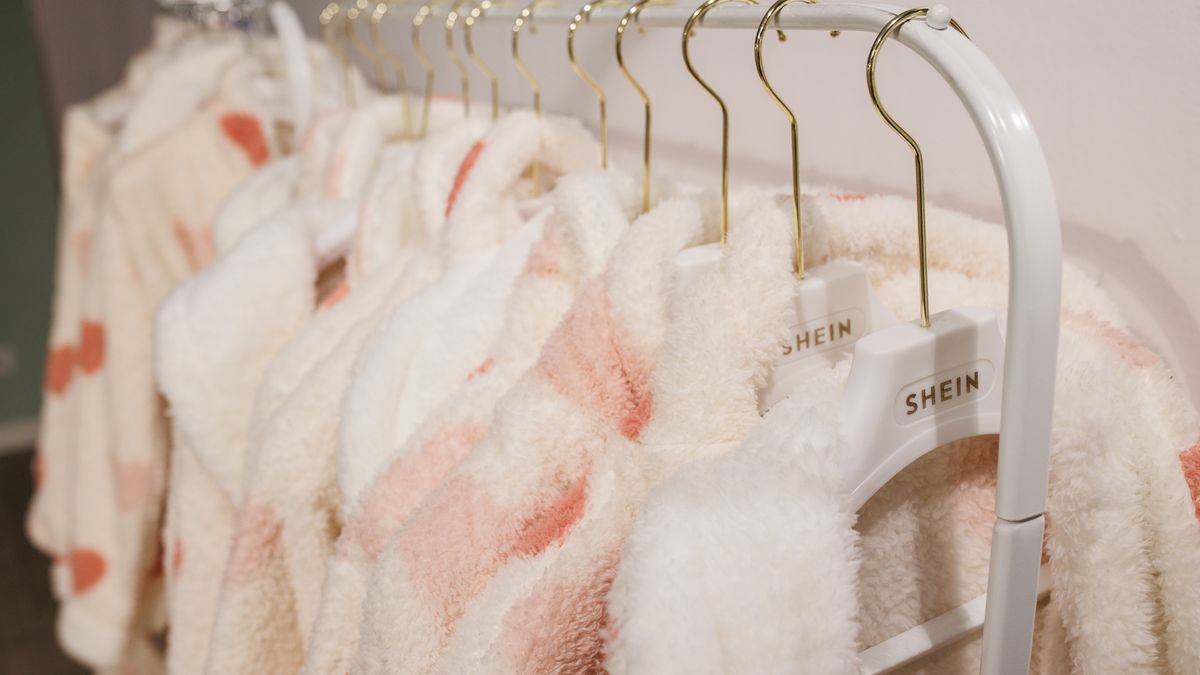 MADRID, SPAIN - APRIL 26: Clothes hanging on a donkey during the opening of Shein's ephemeral store, at ABC Serrano, on 26 April, 2024 in Madrid, Spain. The Shein store opens its doors from tomorrow, April 27, until May 5, making it the largest 'pop-up store' to date in Spain, with 900 square meters. Shein, founded in 2012, currently operates in more than 150 countries around the world and has key operations centers in Singapore, China and the United States. (Photo By Alejandro Martinez Velez/Europa Press via Getty Images)
