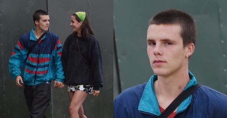 Najmłodszy syn Davida Beckhama pokazał dziewczynę! Zakochani speszyli się obecnością paparazzi (ZDJĘCIA)