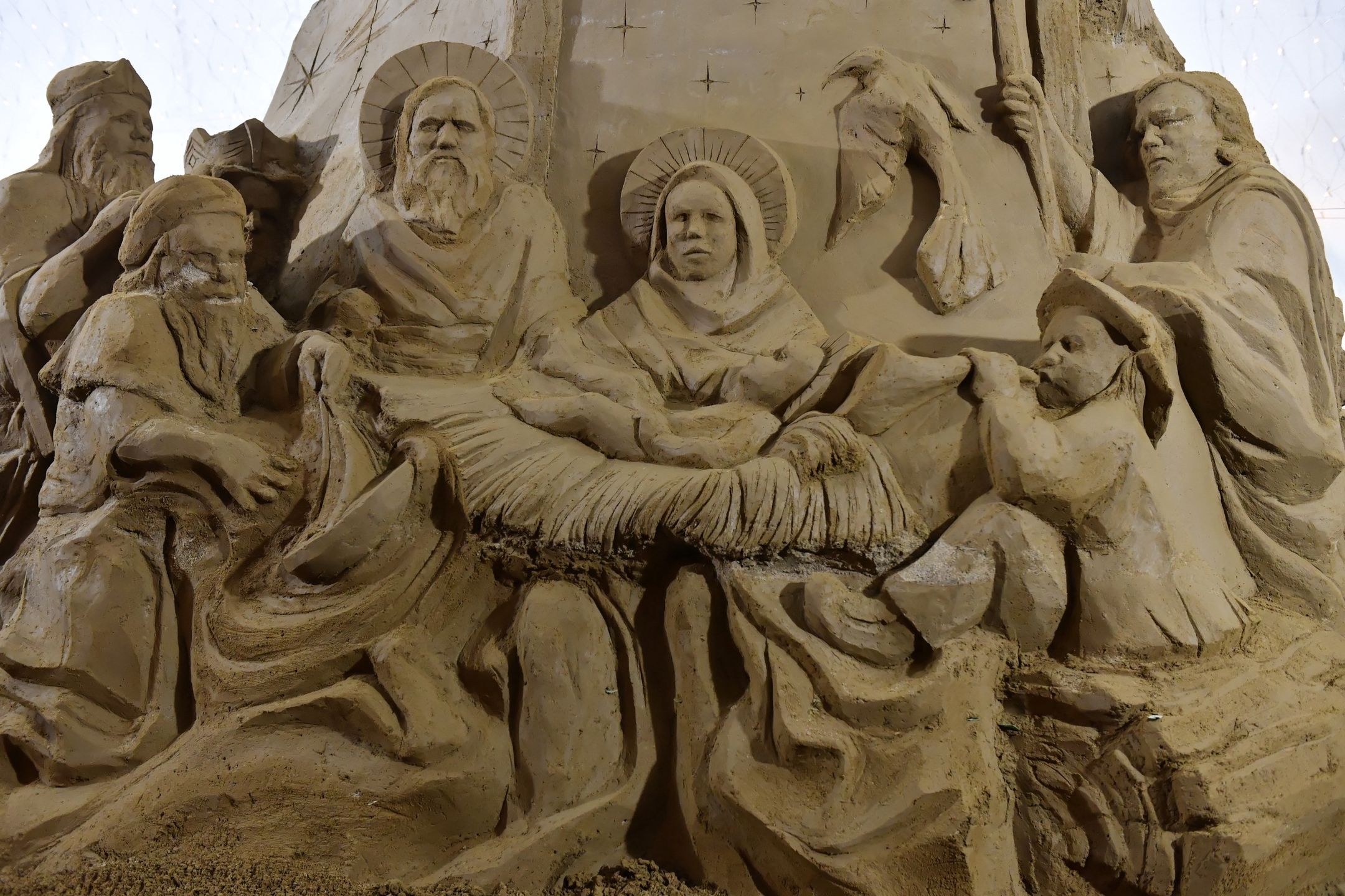 Szopka z piasku w Gdańsku Oliwie 