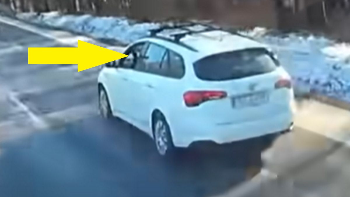 Kierowca fiata został nagrany