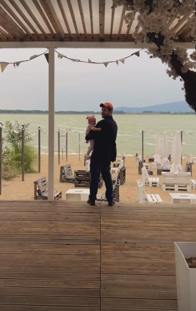 Antoni Królikowski z córką