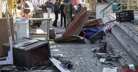 Górski Karabach. Zmasowane ataki bombowe na miasto Martakert