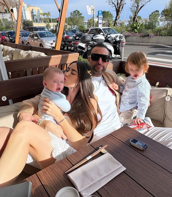 Philipp Plein i Lucia Bartoli z dziećmi