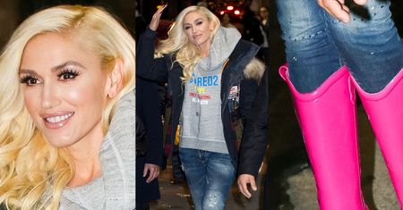 Wyluzowana Gwen Stefani lansuje modę na kalosze na obcasie