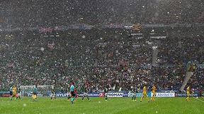 Euro 2016: Ukraina - Irlandia Północna: Grad storpedował murawę (galeria)