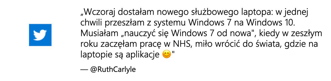 Microsoft promuje się opiniami z Twittera